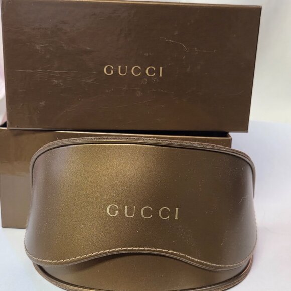 Gucci White Bamboo Sunglasses - GG3194/S - Rectangular Brown Tint - Never Worn - Picture 12 of 14